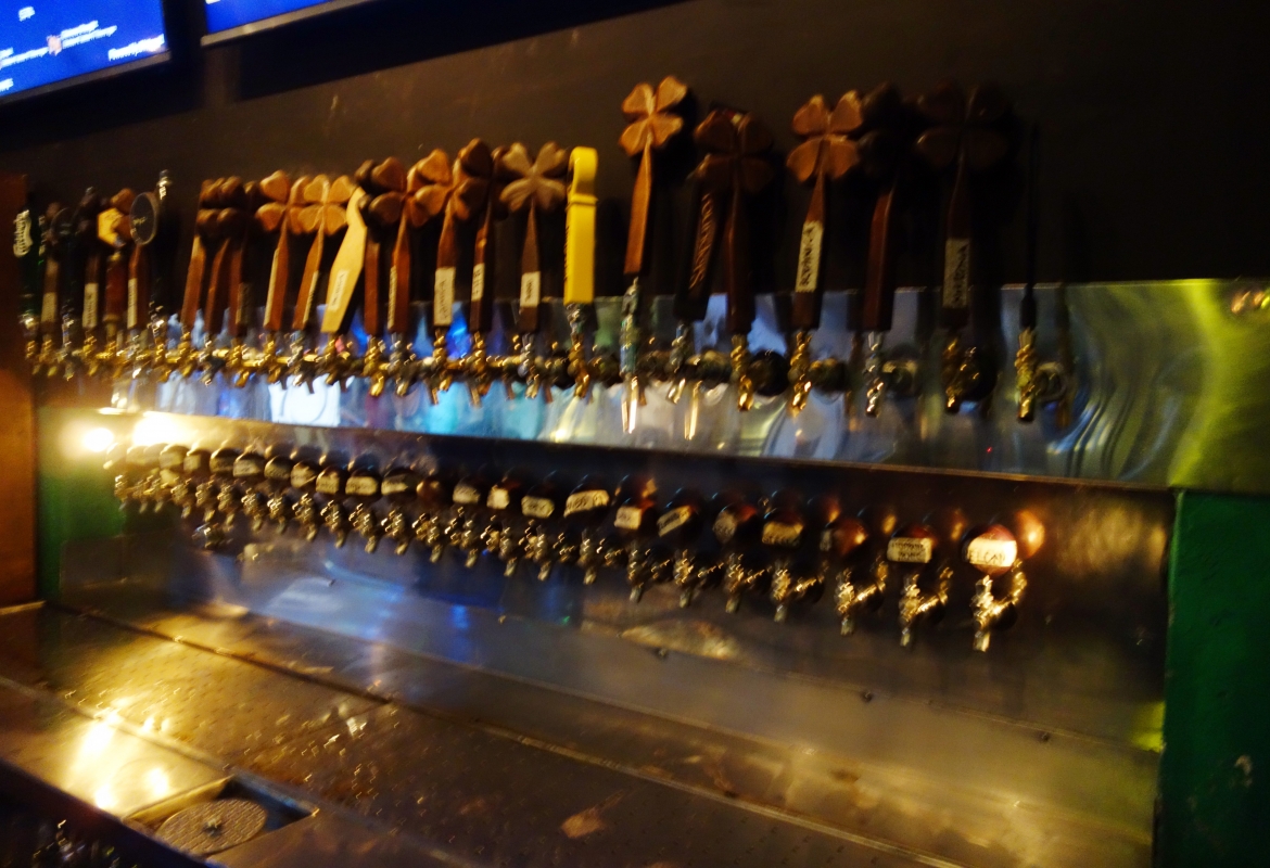 Die Auswahl an Bieren ist gigantisch:  Letzter Drink in San José.