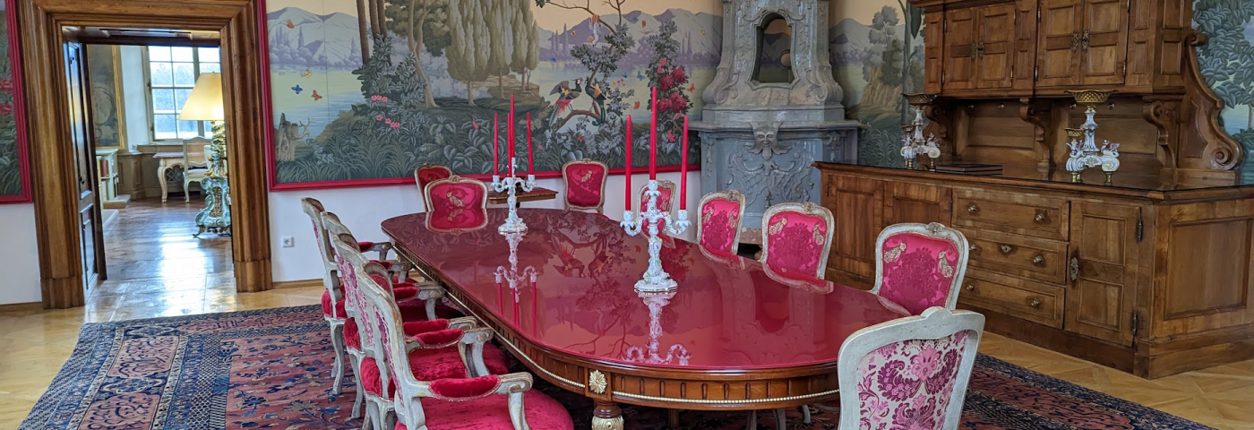 Salzburg, Schloss Leopoldskron, Roter Salon neu